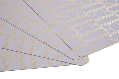 Frosted Deco Set Of 4 Lilac Placemats - Joe’s Haven
