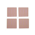 Frosted Deco Set Of 4 Pink Coasters - Joe’s Haven