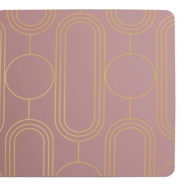 Frosted Deco Set Of 4 Pink Coasters - Joe’s Haven