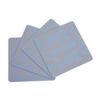 Frosted Deco Set Of 4 Blue Coasters - Joe’s Haven