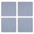 Frosted Deco Set Of 4 Blue Coasters - Joe’s Haven