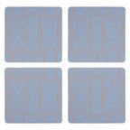 Frosted Deco Set Of 4 Blue Coasters - Joe’s Haven