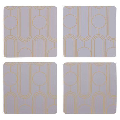 Frosted Deco Set Of 4 Lilac Coasters - Joe’s Haven