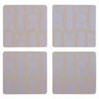 Frosted Deco Set Of 4 Lilac Coasters - Joe’s Haven