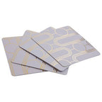 Frosted Deco Set Of 4 Lilac Coasters - Joe’s Haven