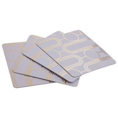 Frosted Deco Set Of 4 Lilac Coasters - Joe’s Haven