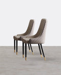 A Set of 2 Costanza Matching Dining Chairs, Grey For Clearance - Joe’s Haven