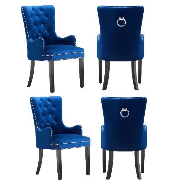 Windsor LUX Velvet Dining Chair (with armrests) - Joe’s Haven