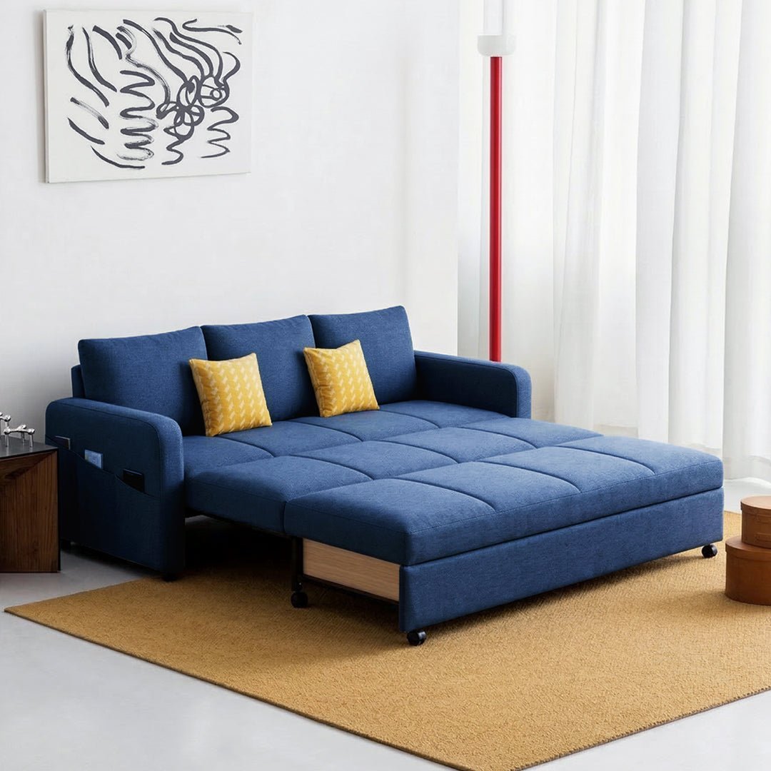 Gabriel Two Seater Sofa Bed, Linen - Joe’s Haven