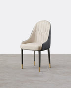 A Set of 2 Scott Dining Chairs, PU Leather - Joe’s Haven
