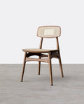 Hans Style Rattan Dining Chair, Light Oak - Joe’s Haven