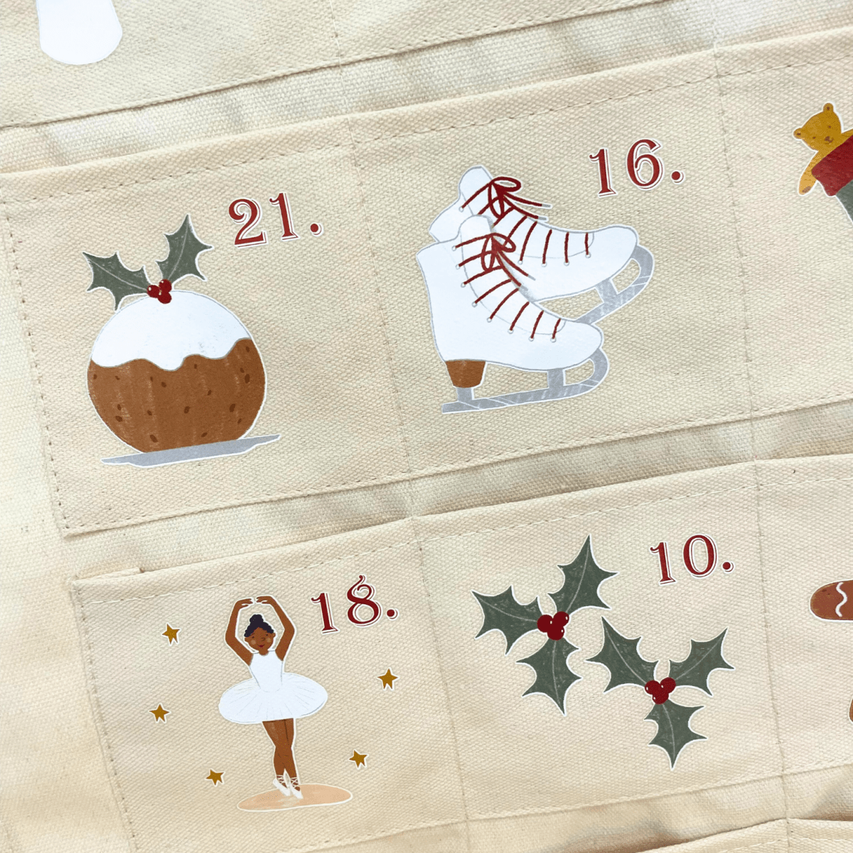 Personalised Fabric Christmas Advent Calendar - Countdown - Joe’s Haven