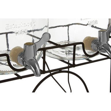 Grocer Set Of 2 Drink Dispensers With Stand - Joe’s Haven