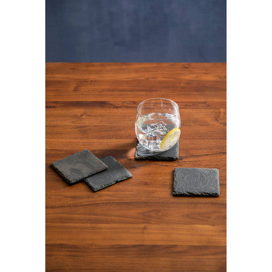 Preto Set Of Four Slate Square Coasters