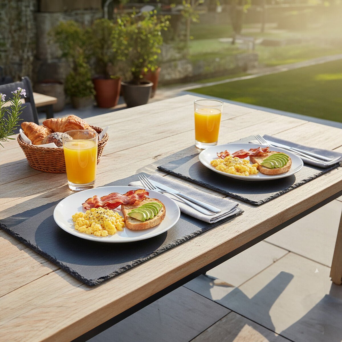 Set Of Two Slate Rectangular Placemats - Joe’s Haven