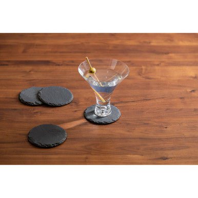 Set Of Four Slate Round Coasters - Joe’s Haven