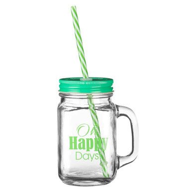 Happy Days Square Mason Jar Mug - Joe’s Haven