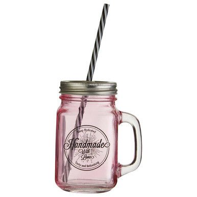 Handmade With Love Square Mason Jar Mug - Joe’s Haven