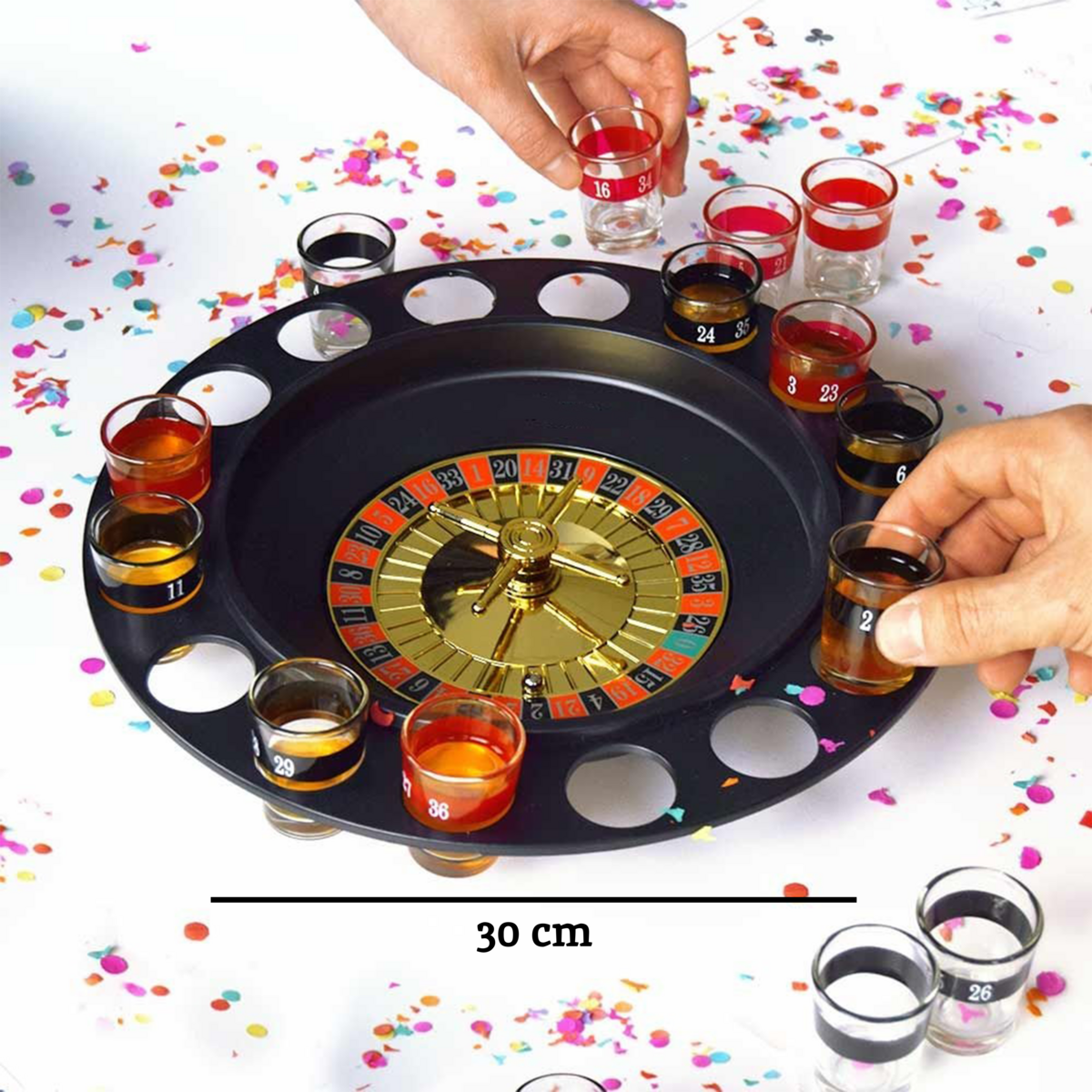 Roulette 16 Shot Glasses Drinking Game - Joe’s Haven