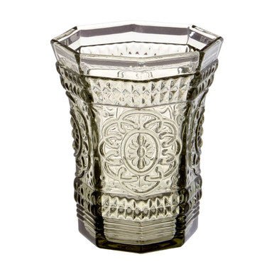Baroque Smoked Glass Tumbler - Joe’s Haven