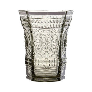 Baroque Smoked Glass Tumbler - Joe’s Haven