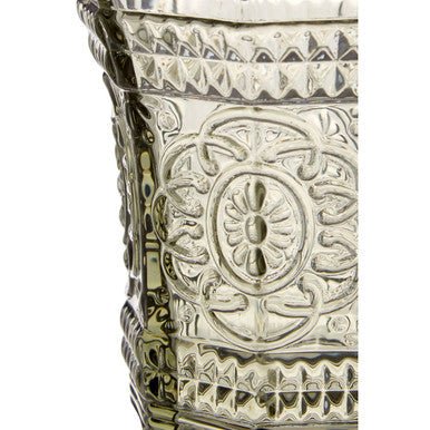 Baroque Smoked Glass Tumbler - Joe’s Haven