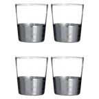 Set Of Four Apollo Clear Glass Tumblers