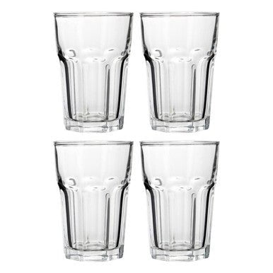Euri Set Of 4 Luxor Clear Glass Tumblers 360Ml - Joe’s Haven
