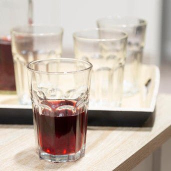 Euri Set of Four Clear Glass Tumblers 500ml - Joe’s Haven