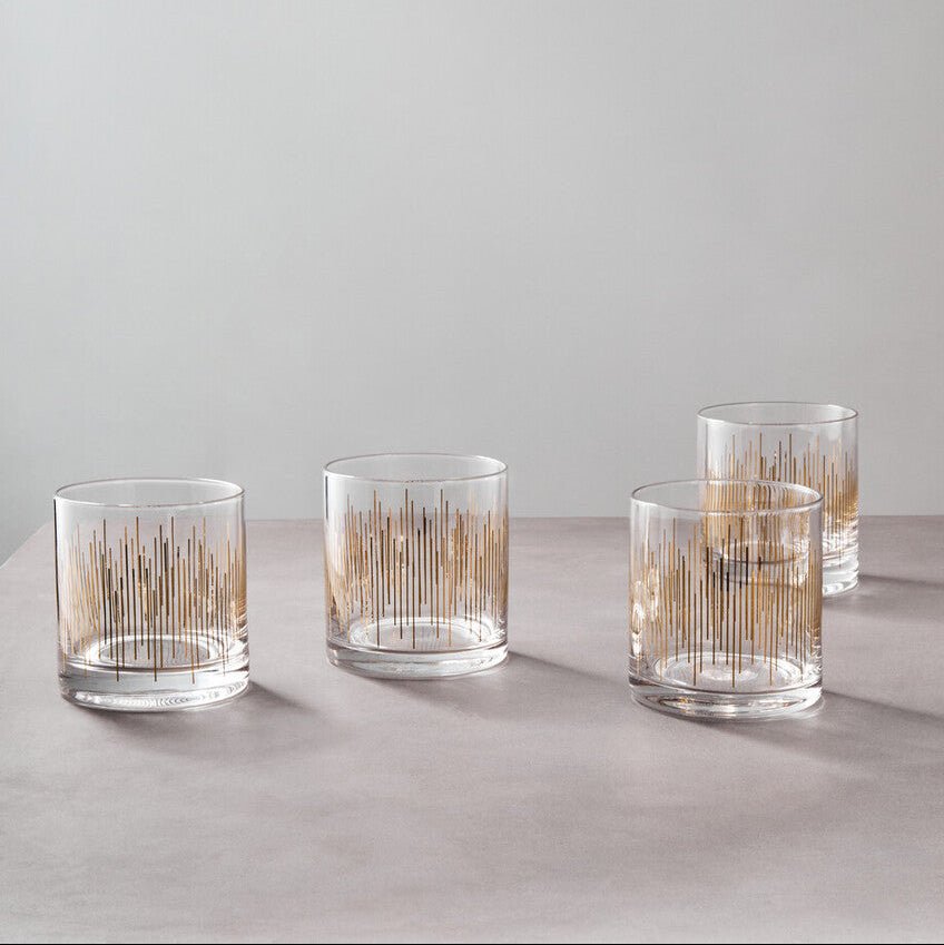 Jazz Glass Tumblers Set Of 4 - Joe’s Haven