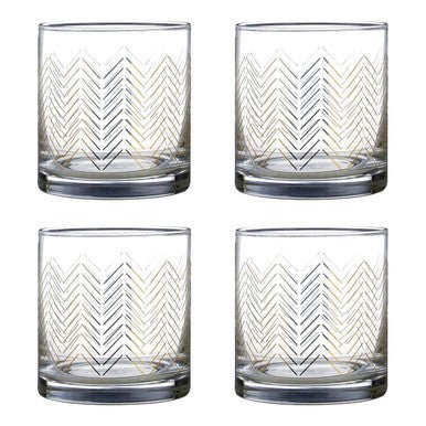 Set Of Four Jazz Tumbler Glasses - Joe’s Haven
