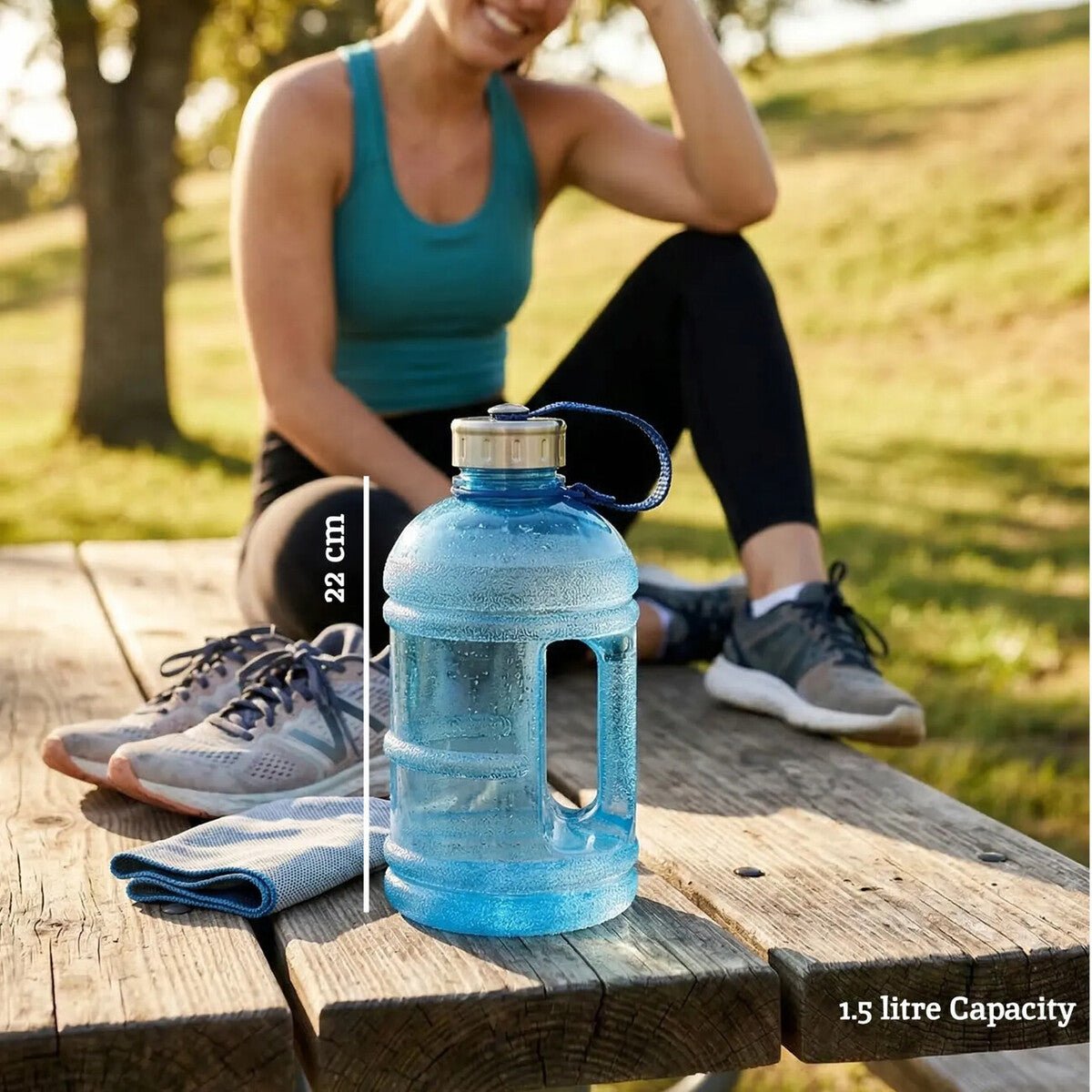 Olly Blue 1500Ml Sports Drinking Bottle - Joe’s Haven