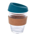 Mimo Glass Mug With Dark Green Silicone Lid - Joe’s Haven