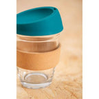 Mimo Glass Mug With Dark Green Silicone Lid - Joe’s Haven