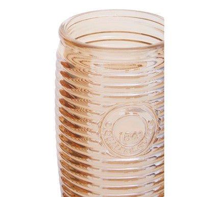 Dayla Set Of Four Gold Ribbed Glass Tumblers - Joe’s Haven