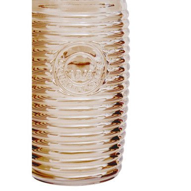 Dayla Set Of Four Gold Ribbed Glass Tumblers - Joe’s Haven