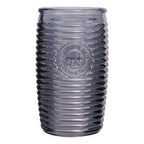 Dayla Set Of Four Grey Ribbed Glass Tumblers - Joe’s Haven