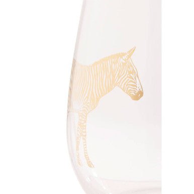 Nomi Gold Zebra Curved Tumbler - Joe’s Haven