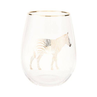 Nomi Gold Zebra Curved Tumbler - Joe’s Haven