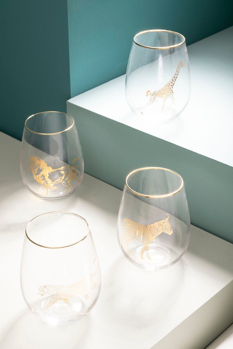 Nomi Gold Lion Curved Tumbler - Joe’s Haven