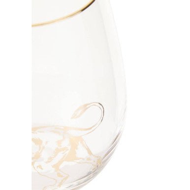 Nomi Gold Lion Curved Tumbler - Joe’s Haven