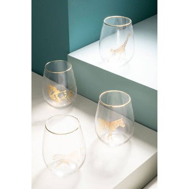 Nomi Gold Giraffe Curved Tumbler - Joe’s Haven