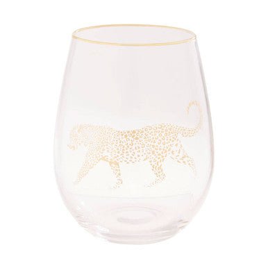 Nomi Gold Leopard Curved Tumbler - Joe’s Haven