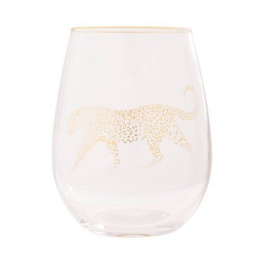 Nomi Gold Leopard Curved Tumbler - Joe’s Haven