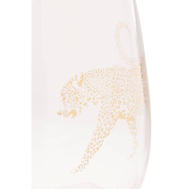 Nomi Gold Leopard Curved Tumbler - Joe’s Haven