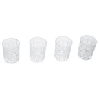 Auclair Set Of Four Check Glass Tumblers