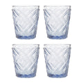 Fleur Set Of Four Embossed Blue Tumblers - Joe’s Haven