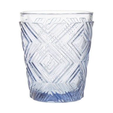 Fleur Set Of Four Embossed Blue Tumblers - Joe’s Haven