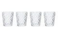 Fleur Set Of Four Clear Glass Tumblers - Joe’s Haven