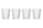 Fleur Set Of Four Clear Glass Tumblers - Joe’s Haven